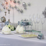 Mint Green and Silver Candy Buffet