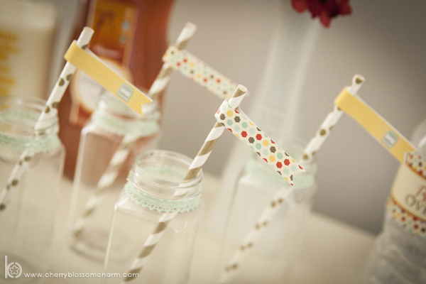 Bun in the Oven Baby Shower Printble Straw Flags for Drinks